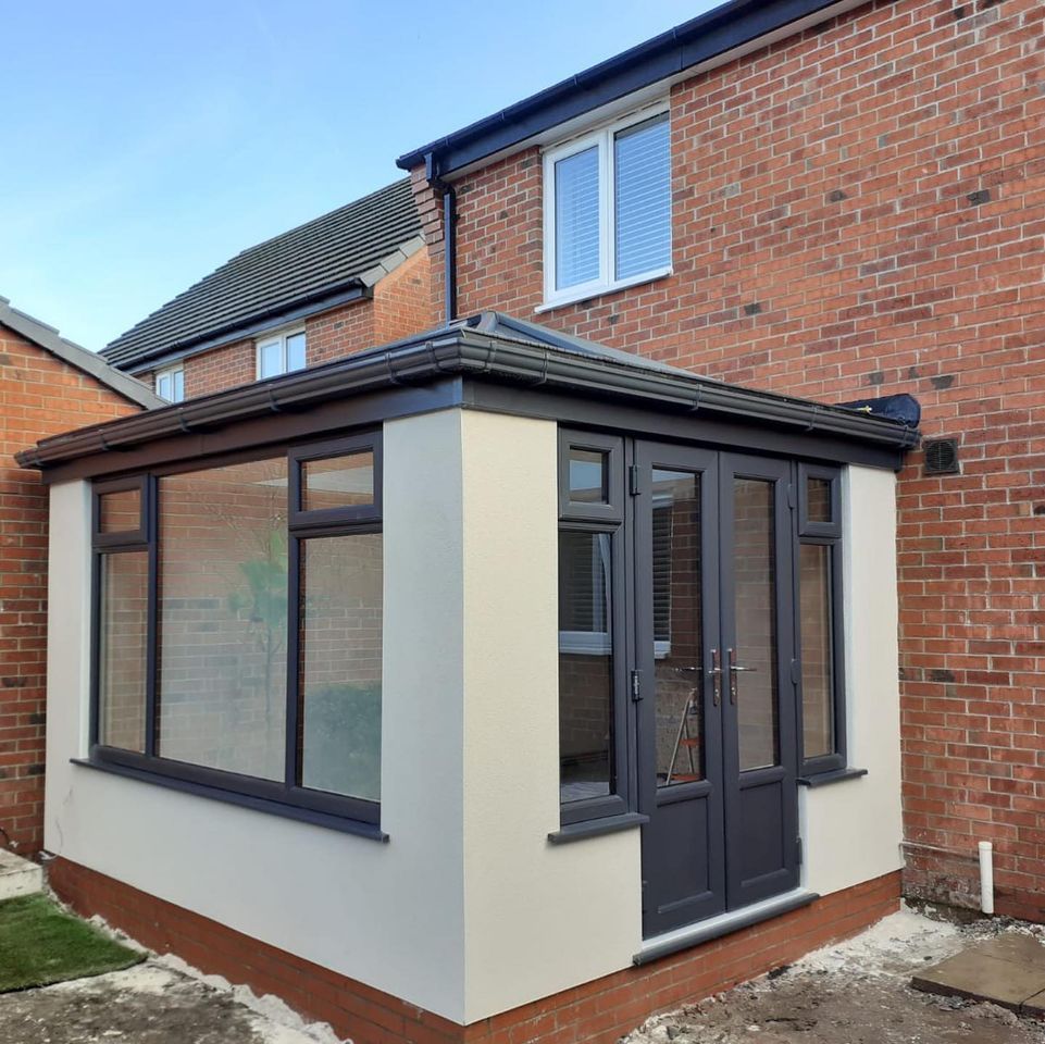 Rendered Orangery Extension